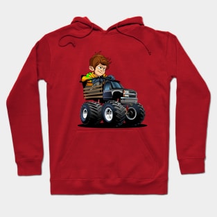 Cartoon monster truck Hoodie